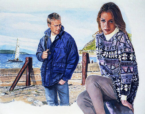 On the beach by Michael Haslam