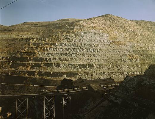 Wall Art - Photograph - Open-pit Mine Of The Utah Copper by Everett