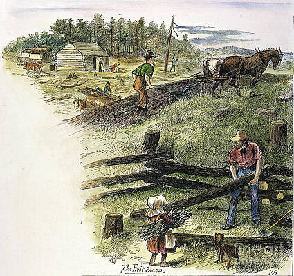 Wall Art - Photograph - Oregon Trail Emigrants by Granger