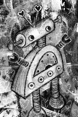 Wall Art - Painting - Painted Robot 2 of 6 by Roseanne Jones