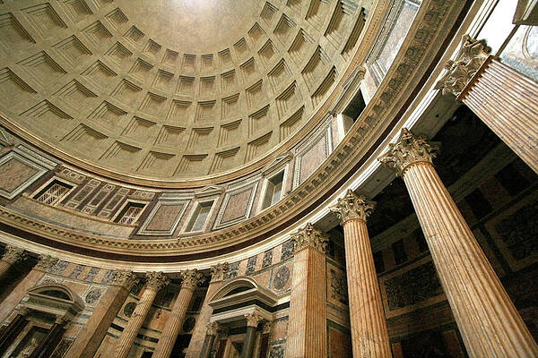 Wall Art - Photograph - Pantheon Rotunda Columns by Vicki Hone Smith