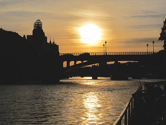 Wall Art - Photograph - Parisian Sunset by Kathy Corday