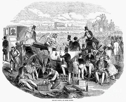 Wall Art - Photograph - Picnic At The Races, 1844 by Granger