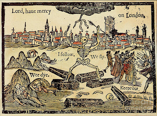 Wall Art - Photograph - Plague In London 1625 by Science Source