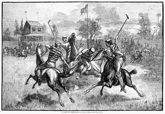 Wall Art - Photograph - Polo, 1882 by Granger