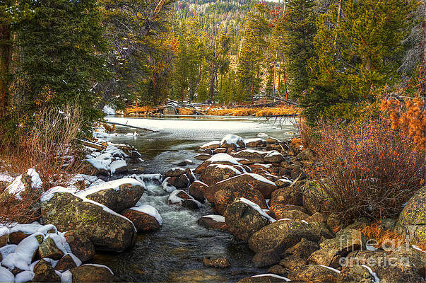 Popo Agie River in Autumn by Dennis Hammer Popo Agie River in Autumn by Dennis Hammer