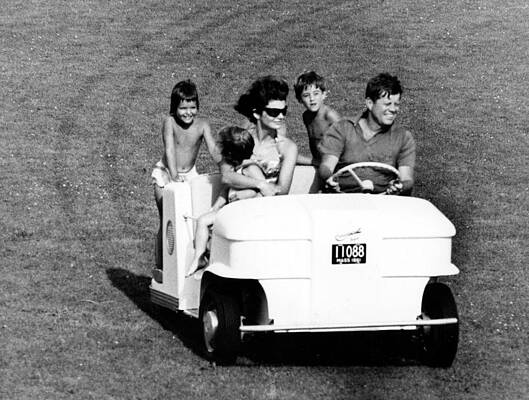 Wall Art - Photograph - President John F. Kennedy, Wife by Everett