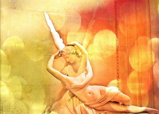 Wall Art - Photograph - Psyche Revived by Cupid's Kiss by Marianna Mills