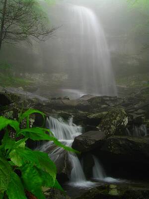 Wall Art - Photograph - Rainbow Falls in fog by Doug McPherson