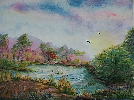 Rainbow Pond by Barbara McGeachen Rainbow Pond by Barbara McGeachen