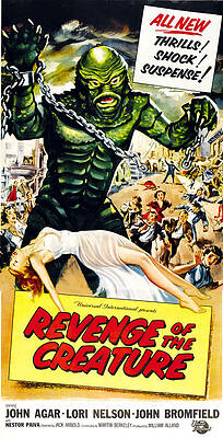 Wall Art - Photograph - Revenge Of The Creature, As The Gill by Everett
