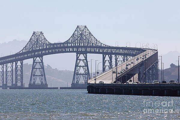 Wall Art - Photograph - Richmond-San Rafael Bridge in California - 5D18440 by Wingsdomain Art and Photography