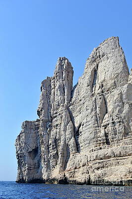 Wall Art - Photograph - Riou island cliffs on mediterranean sea by Sami Sarkis Photography