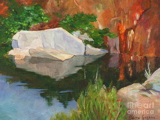 Rockport Quarry Reflection by Claire Gagnon Rockport Quarry Reflection by Claire Gagnon