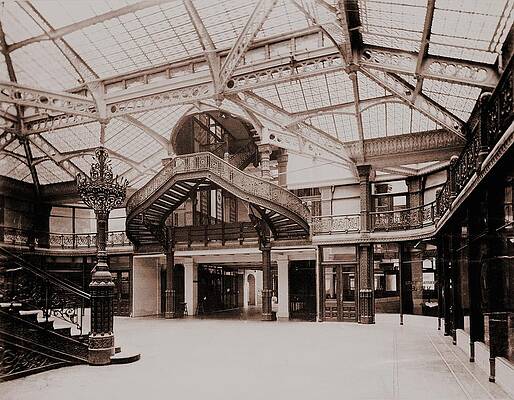 Wall Art - Photograph - Rookery Building 1886, Interior Court by Everett