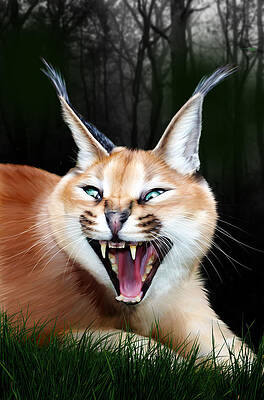 Mexican Lottery Cat Lover Caracal Cat The Floppa Digital Art by Maximus  Designs - Fine Art America