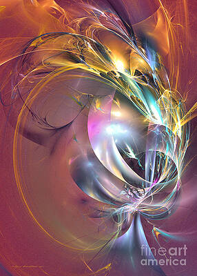 Royal flame - abstract art by Abstract art prints by Sipo