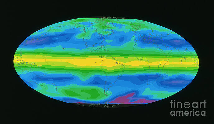 Wall Art - Photograph - Sage II Image Showing Aerosol Optical by NASA / Goddard Space Flight Center