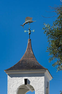 Wall Art - Photograph - Sailfish Weather Vane at Palm Beach Shores by Ed Gleichman