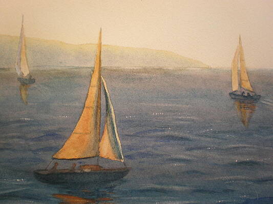 Sailing San Diego Harbor by Lori Chase Sailing San Diego Harbor by Lori Chase