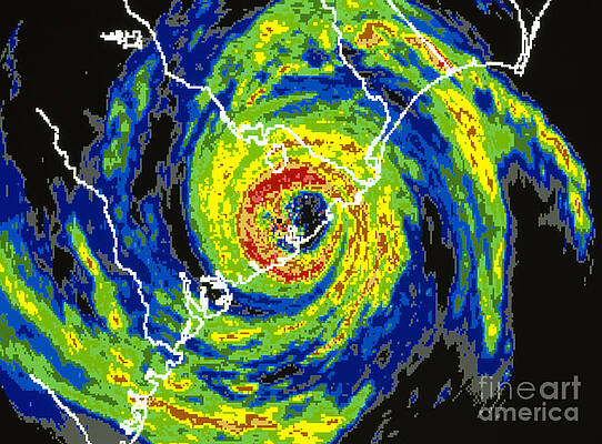 Wall Art - Photograph - Satellite Image Of Hurricane Hugo by NASA Science Source