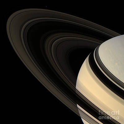 Wall Art - Photograph - Saturn And Its Rings by Science Source