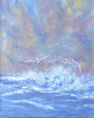 Seagulls at Play by Ben Kiger Seagulls at Play by Ben Kiger
