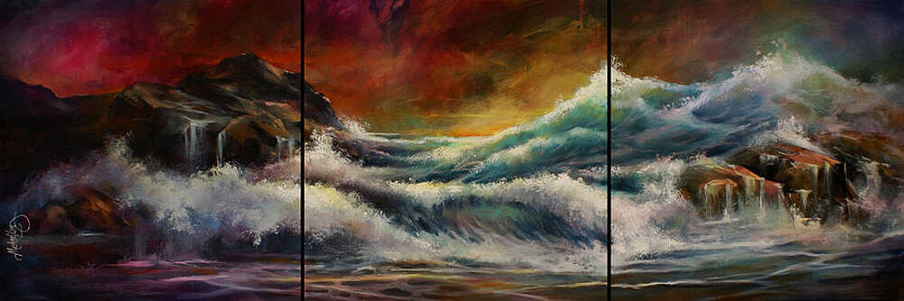 Wall Art - Painting - 'Seashore' by Michael Lang