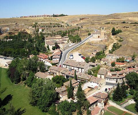 Wall Art - Photograph - Segovia Panoramic View of the City from Top of the Castle in Spain by John Shiron