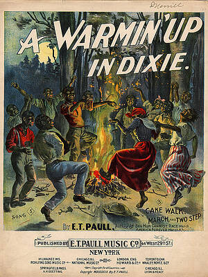 Wall Art - Photograph - Sheet Music, A Warmin Up In Dixie, Cake by Everett