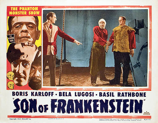 Wall Art - Photograph - Son Of Frankenstein, Basil Rathbone by Everett