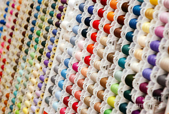 Wall Art - Photograph - Spools of Thread by John Greim
