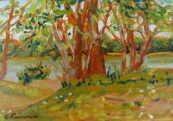 Spring by the stream by Liliane Fournier Spring by the stream by Liliane Fournier