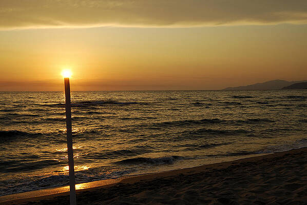 Sunset and a Staff by Milan Baloun