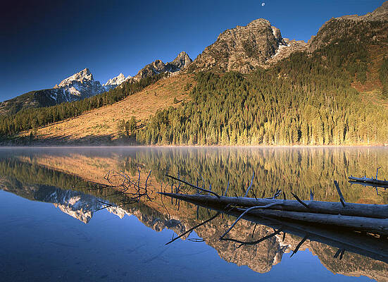 Wall Art - Photograph - Teton Range Reflecting In String Lake by Tim Fitzharris