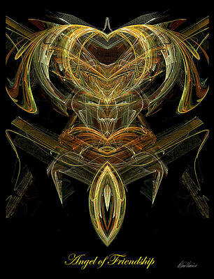 Wall Art - Digital Art - The Angel of Friendship by Diana Haronis