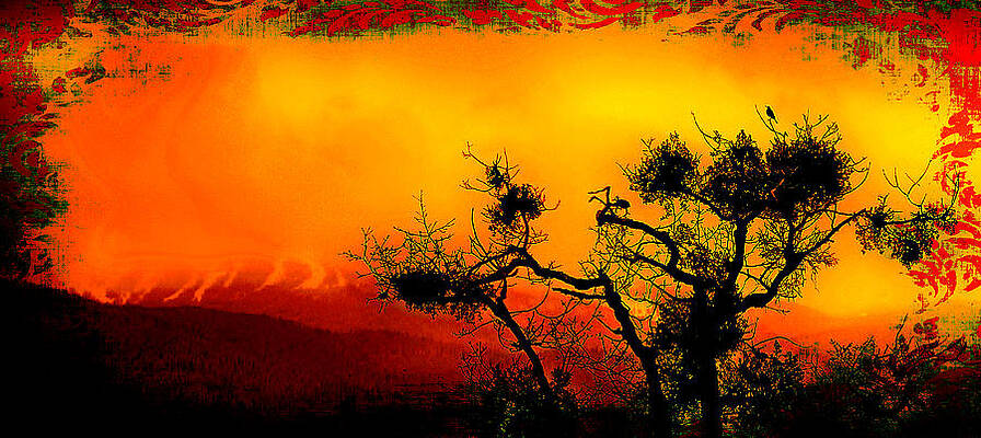 The bird the tree and the mountain by Daniel Morgan