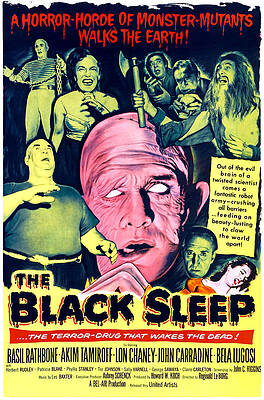 Wall Art - Photograph - The Black Sleep, Center George Sawaya by Everett