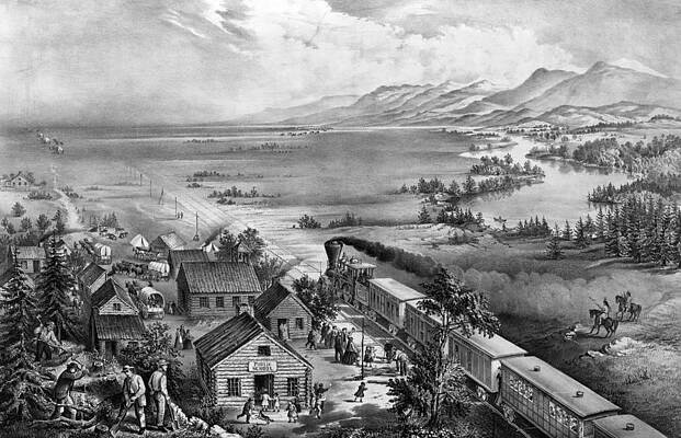 Wall Art - Photograph - The Course Of Empire Takes Its Way by Everett