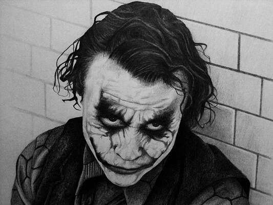 Wall Art - Drawing - The Joker by Carlos Velasquez Art