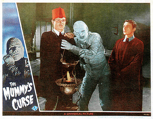 Wall Art - Photograph - The Mummys Curse, From Left Peter Coe by Everett