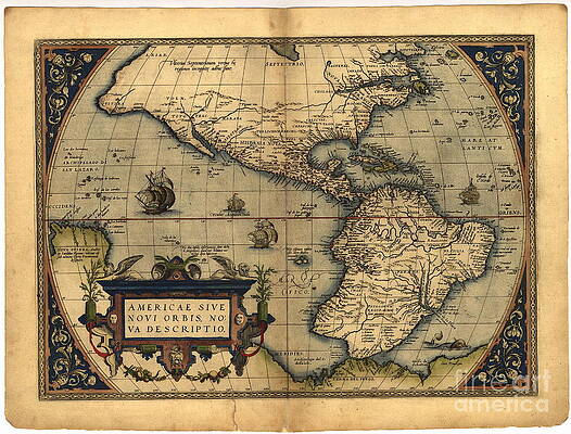 Wall Art - Photograph - The New World, 16th Century by Science Source