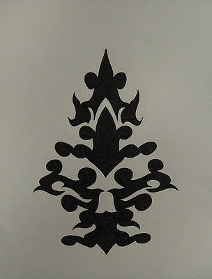Wall Art - Drawing - The Pine Tree by Raiyan Talkhani