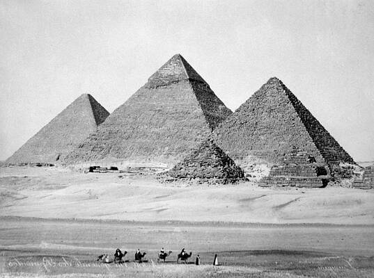 Wall Art - Photograph - The Pyramids Of Gizeh, Photograph By C by Everett