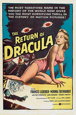 Wall Art - Photograph - The Return Of Dracula, Francis Lederer by Everett