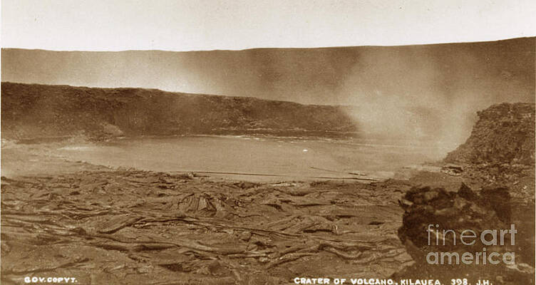 Wall Art - Photograph - The Smoking Crater Of The Active by Science Source
