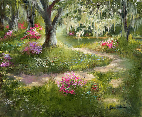 The Winding Path in Spring by Jane Woodward The Winding Path in Spring by Jane Woodward