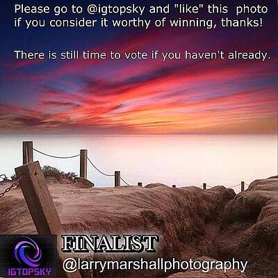 Wall Art - Photograph - There Is Still Time To Go To @igtopsky by Larry Marshall