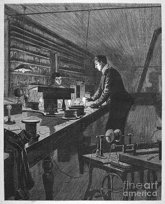 Wall Art - Photograph - Thomas Alva Edison by Granger