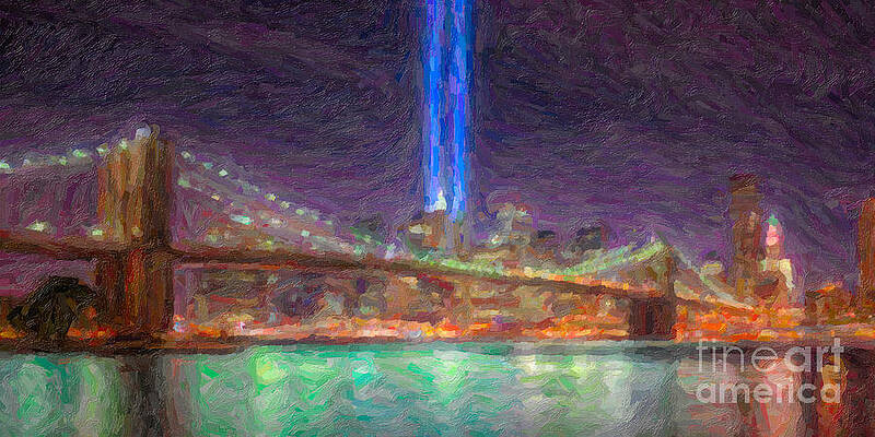 Wall Art featuring the photograph Tribute In Light Impasto by Clarence Holmes